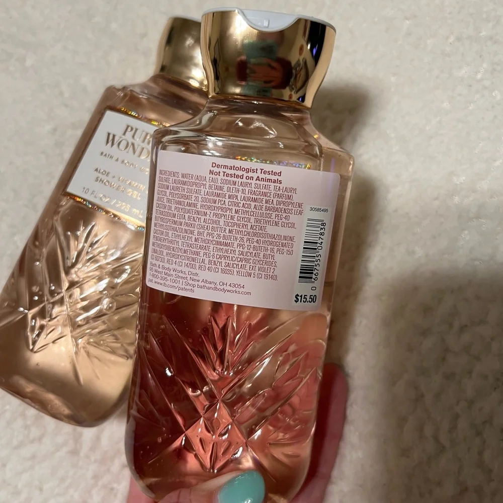 Bath & Body Works Pure Wonder Shower Gel~ 2 Pack - Picture 2 of 2